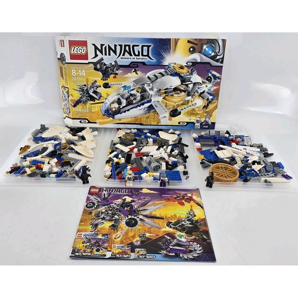 LEGO Ninjago NinjaCopter (70724) Retired, Rare! 100% Complete W/box &‎ Manuals